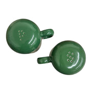 Fiesta - Jade Green Rangetop Salt and Pepper Shaker Set Homer Laughlin HLC Ceramic S&P Shakers