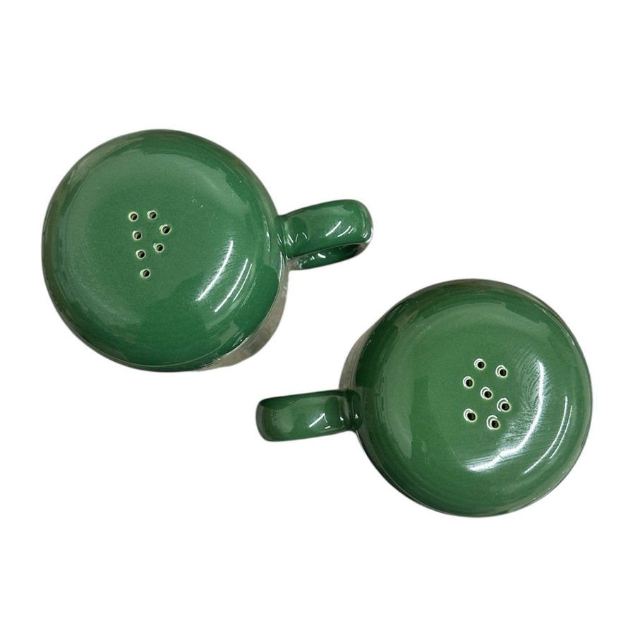 Fiesta - Jade Green Rangetop Salt and Pepper Shaker Set Homer Laughlin HLC Ceramic S&P Shakers