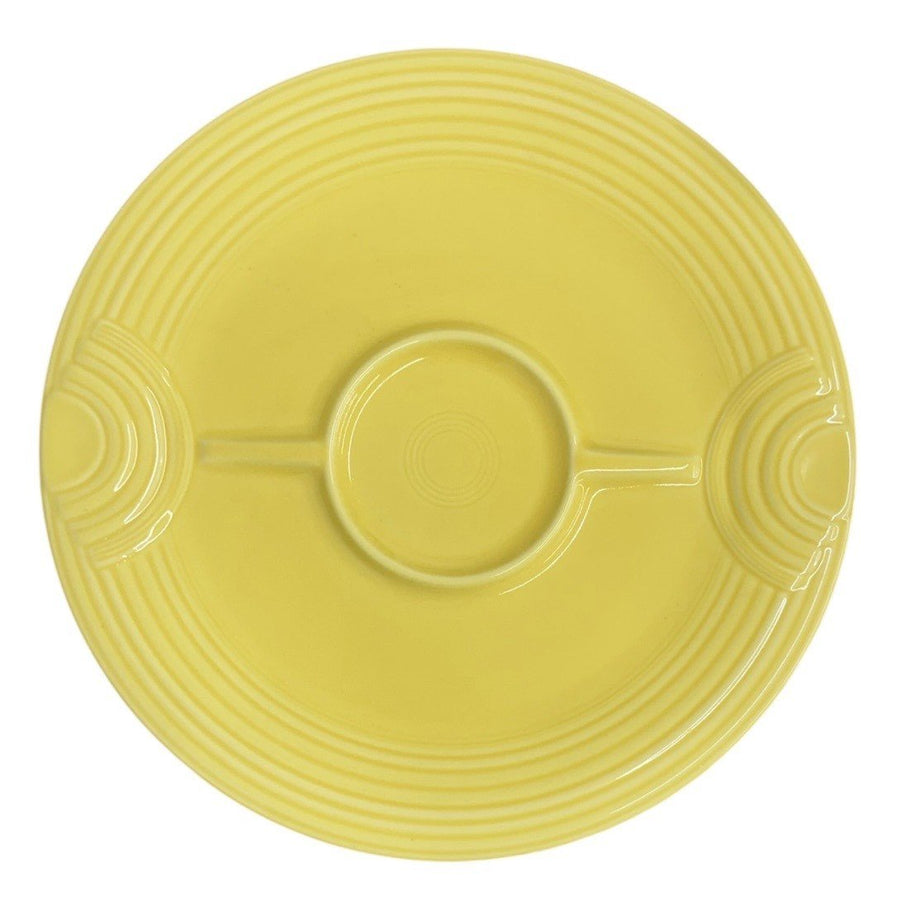 Fiesta - Sunflower Yellow Hostess Tray Homer Laughlin HLC Ceramic Retired