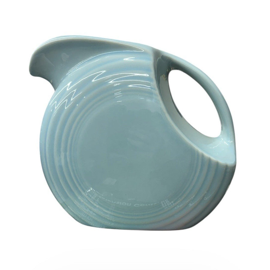 Fiesta - Sky Blue Large 67oz Disk Pitcher Homer Laughlin HLC Ceramic Pitcher