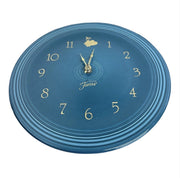 Fiesta - Juniper Teal Blue Retired Rare Clock Homer Laughlin HLC Ceramic Clock (Tested Works)