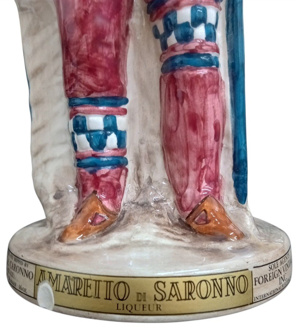 Amaretto Di Saronno Siena Guard Liquer Decanter Vintage Collectible Decorative