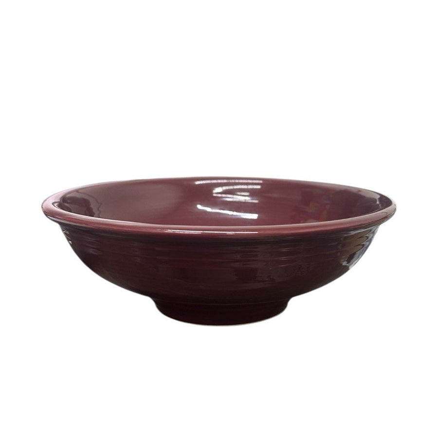 Fiesta - Cinnabar Red Pedestal Bowl Homer Laughlin HLC Ceramic Bowl