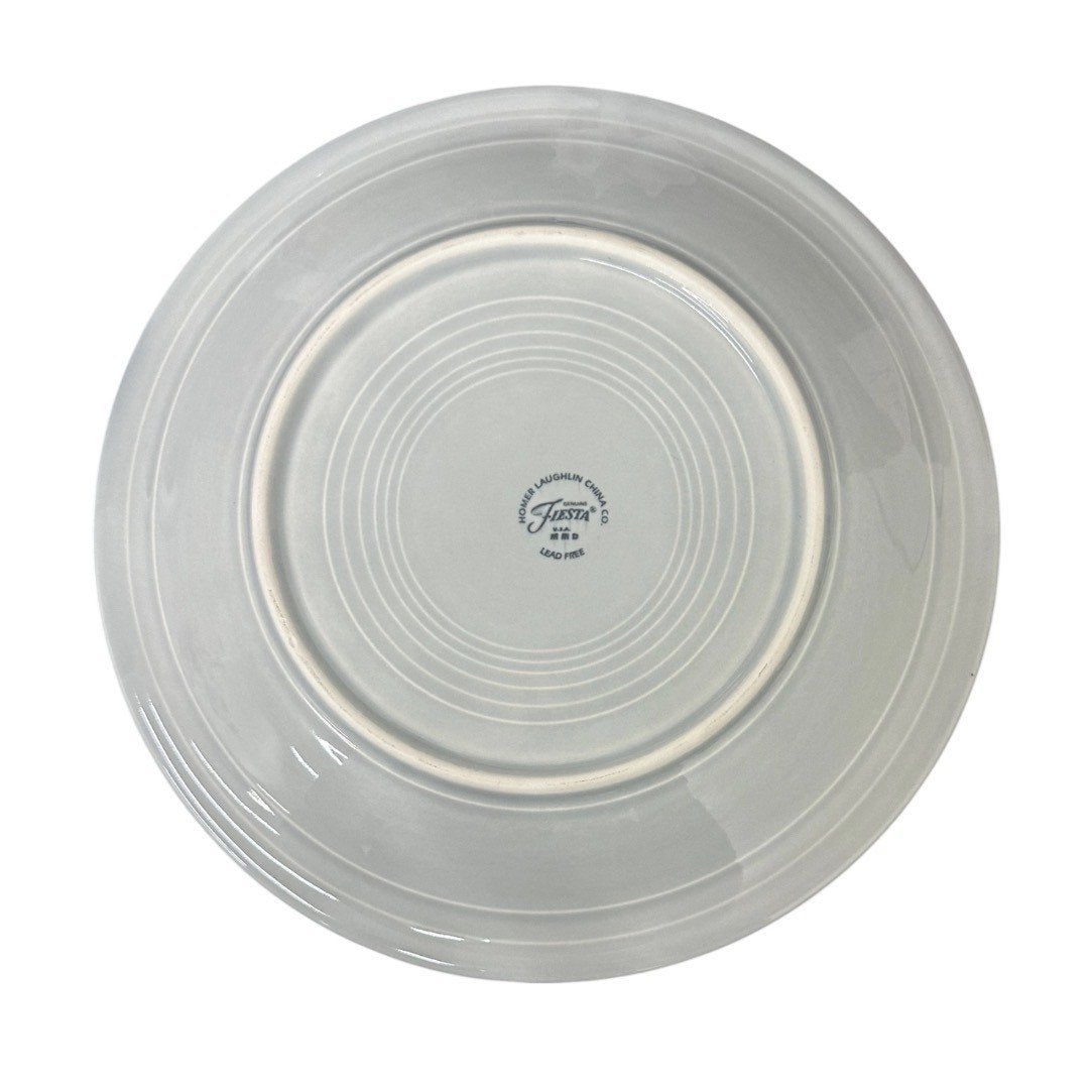 Fiesta - Pearl Gray/Grey 10.5" in Dinner Plate Homer Laughlin HLC Ceramic Dish