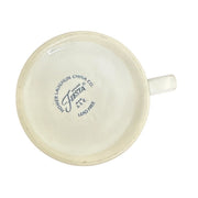 Fiesta - White Ring Handled Christmas Window Mug Homer Laughlin HLC Ceramic Mug