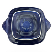 Fiesta - Cobalt Blue Handled Hostess Square Tray Homer Laughlin HLC Ceramic Serving