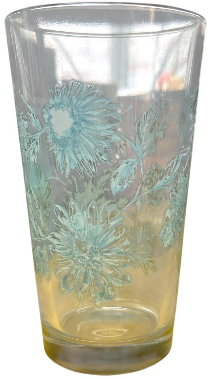 Fiesta - TWO Botanical Flowers 16 Ounce Cooler Glasses
