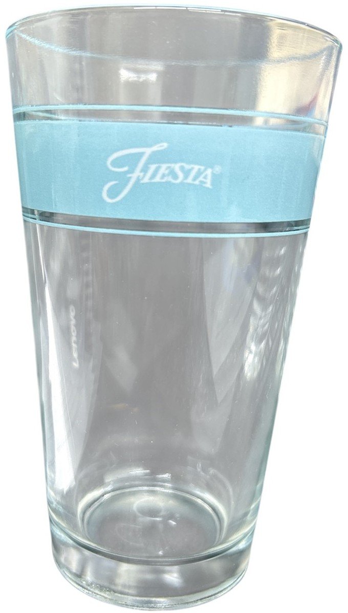 Fiesta - Vibrant Frame Sky Blue 16 Ounce Cooler Glass