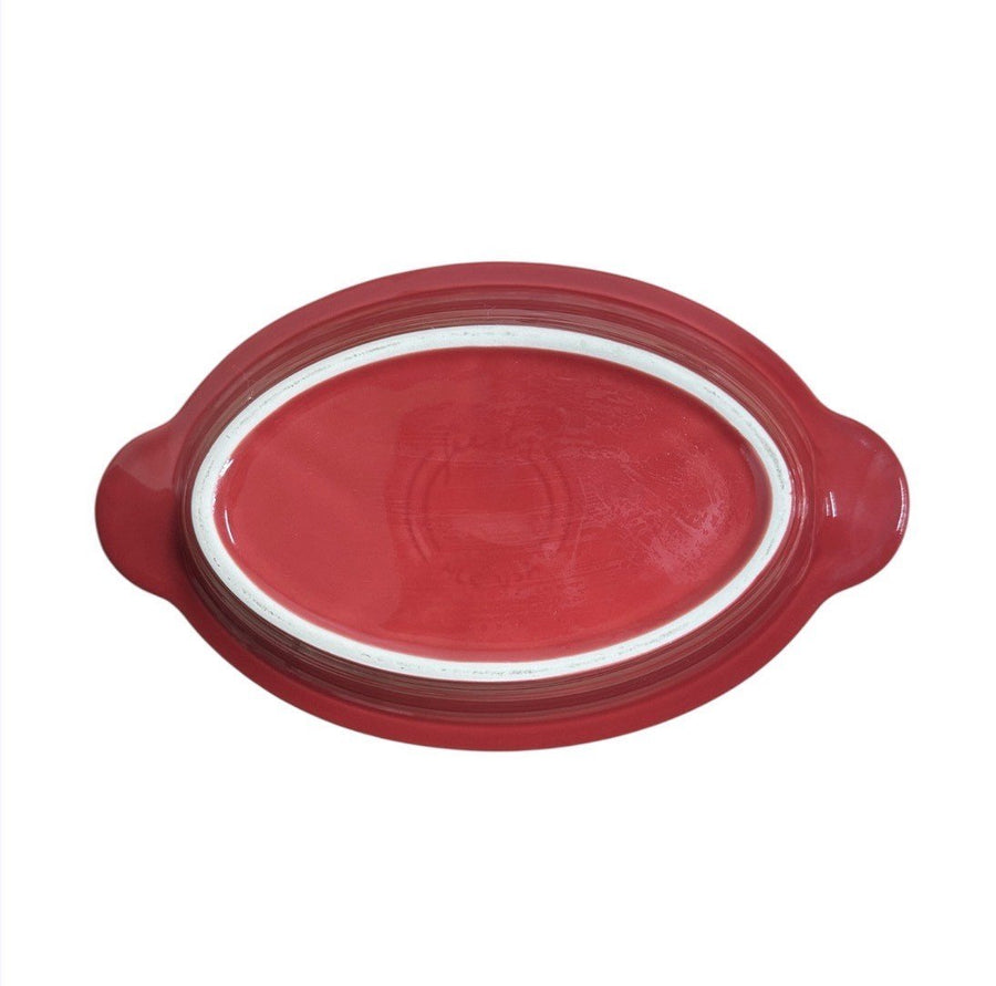 Fiesta - Scarlet Red 9 1/8" Inch Oval Individual Casserole 13oz Baker Homer Laughlin HLC Ceramic