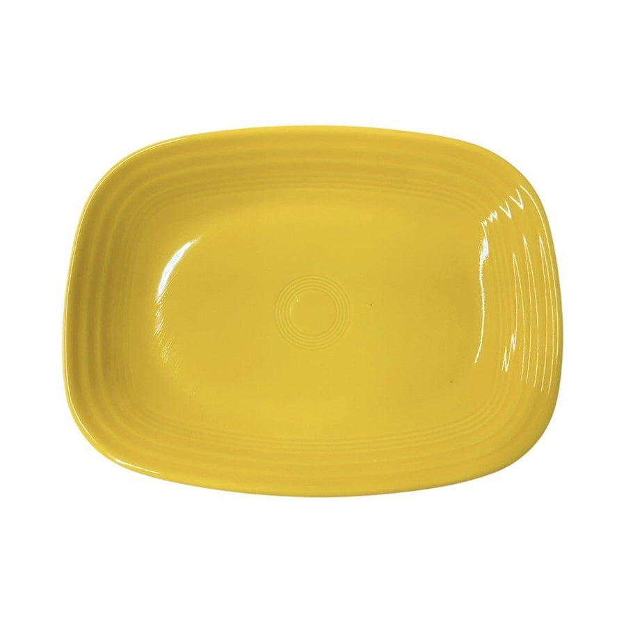 Fiesta - Daffodil Yellow Rectangular Platter Homer Laughlin HLC Ceramic Serving Dish