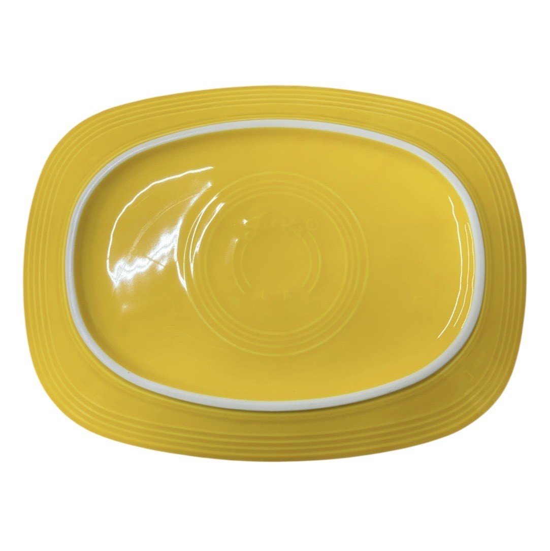 Fiesta - Daffodil Yellow Rectangular Platter Homer Laughlin HLC Ceramic Serving Dish