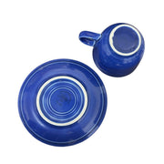 Fiesta - Sapphire Blue Teacup & Saucer Set Homer Laughlin HLC Ceramic