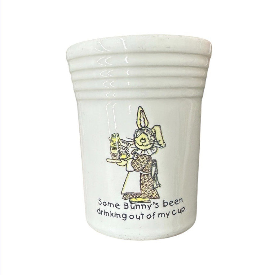 Fiesta - Some Bunny's Been Drinking Out Of My Cup Juice Tumbler 6oz Juice Tumbler HLC Homer Laughlin Ceramic