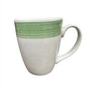 Fiesta Go Along - Set of 4 Shamrock Green Striped White Mugs FTC Ceramic Mug
