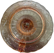 Sklo Union Zabknowice Glass Pair 1902 Pink Candle Holders