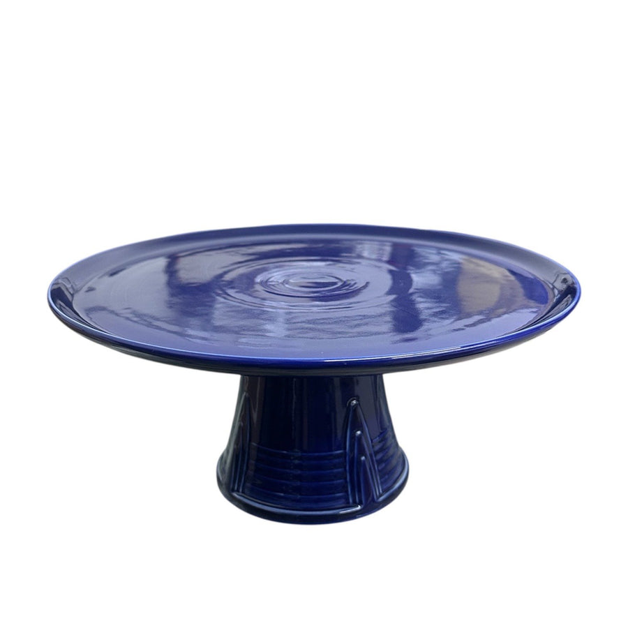 Fiesta - Twilight Blue 85th Anniversary Cake Pedestal Homer Laughlin HLC Ceramic