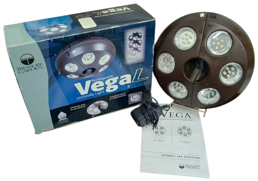 Treasure Garden Umbrella Light Missing Battery Pack Outdoor Lighting Untested