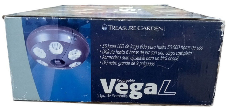 Treasure Garden Umbrella Light Missing Battery Pack Outdoor Lighting Untested