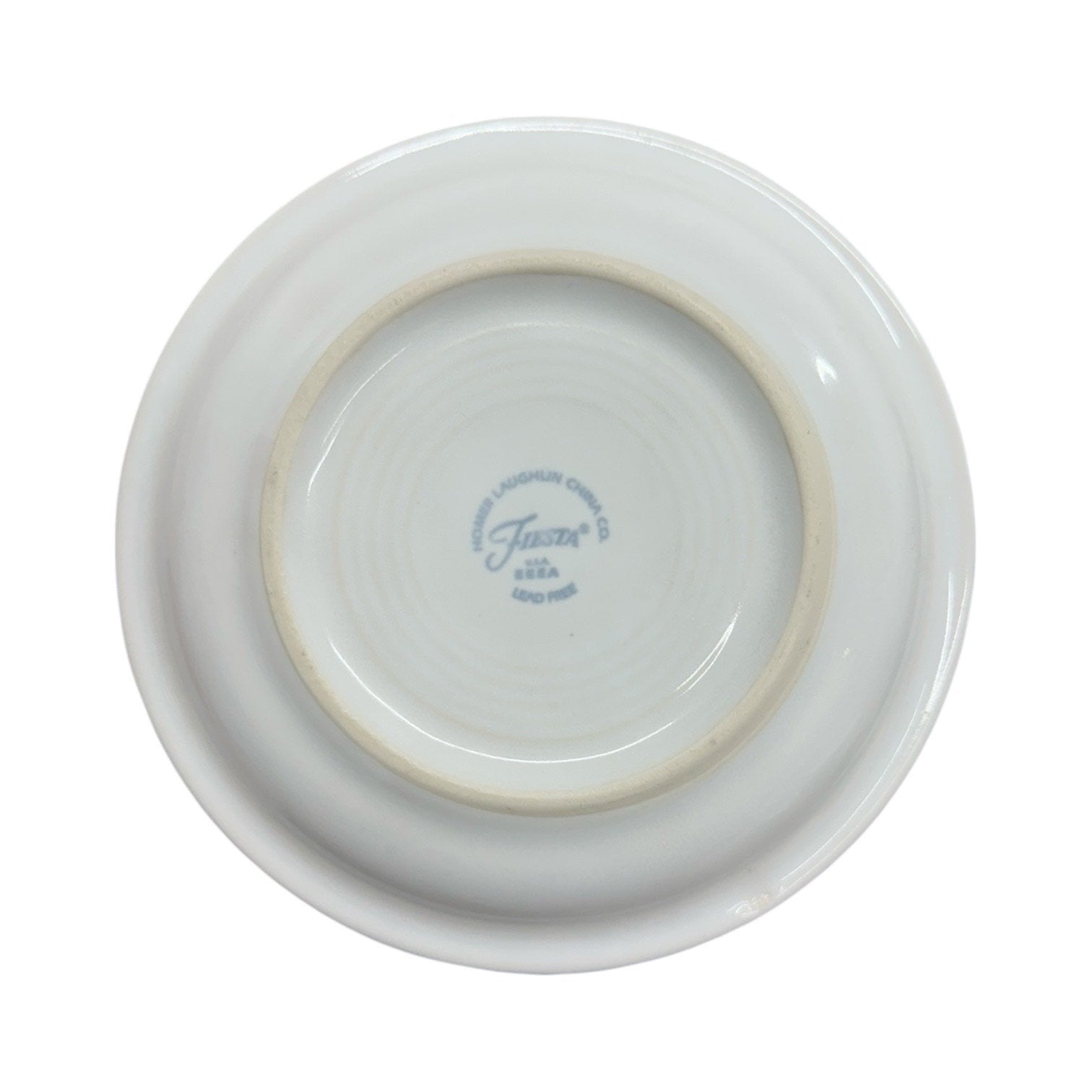 Fiesta - White Trio Of Skeletons Bistro Coupe Salad Plate Homer Laughlin HLC Ceramic Saucer