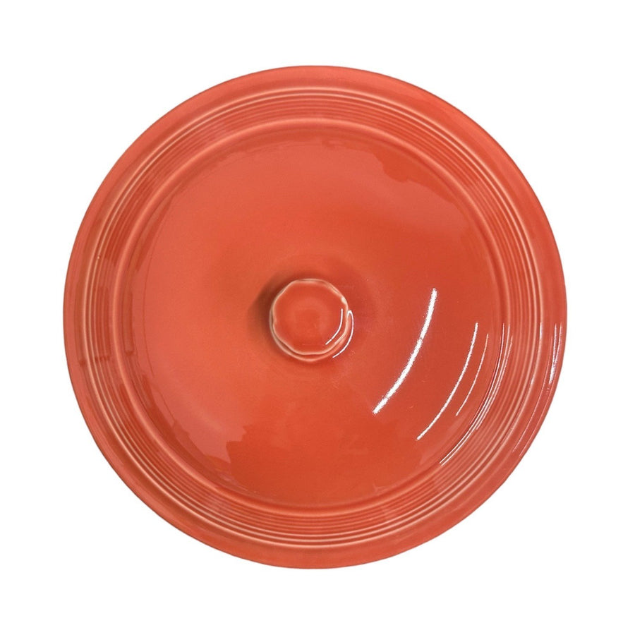 Fiesta - Persimmon Orange Covered Casserole Dish Homer Laughlin HLC Ceramic Baker