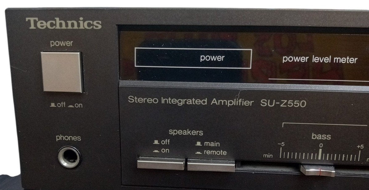 Technics Stereo Integrated Amplifier SU-Z550 Audio Equipment Retro Collectible