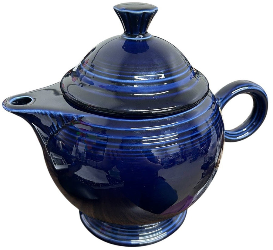 Fiesta - Cobalt Blue Large Teapot with Lid and Ring Handle