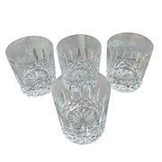 Waterford Crystal Kelsey Set of 4 Double Old Fashioned Whiskey Rocks Glasses