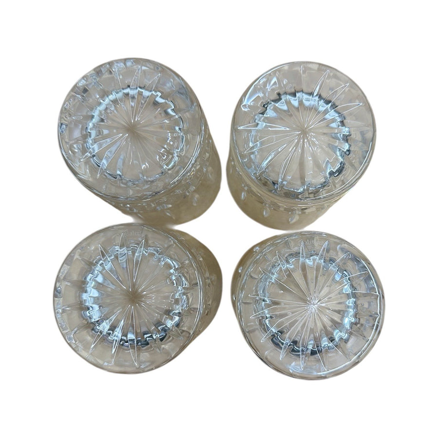 Waterford Crystal Kelsey Set of 4 Double Old Fashioned Whiskey Rocks Glasses