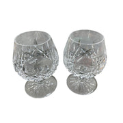Waterford Crystal Lismore Set of 2 Brandy Snifter Glasses