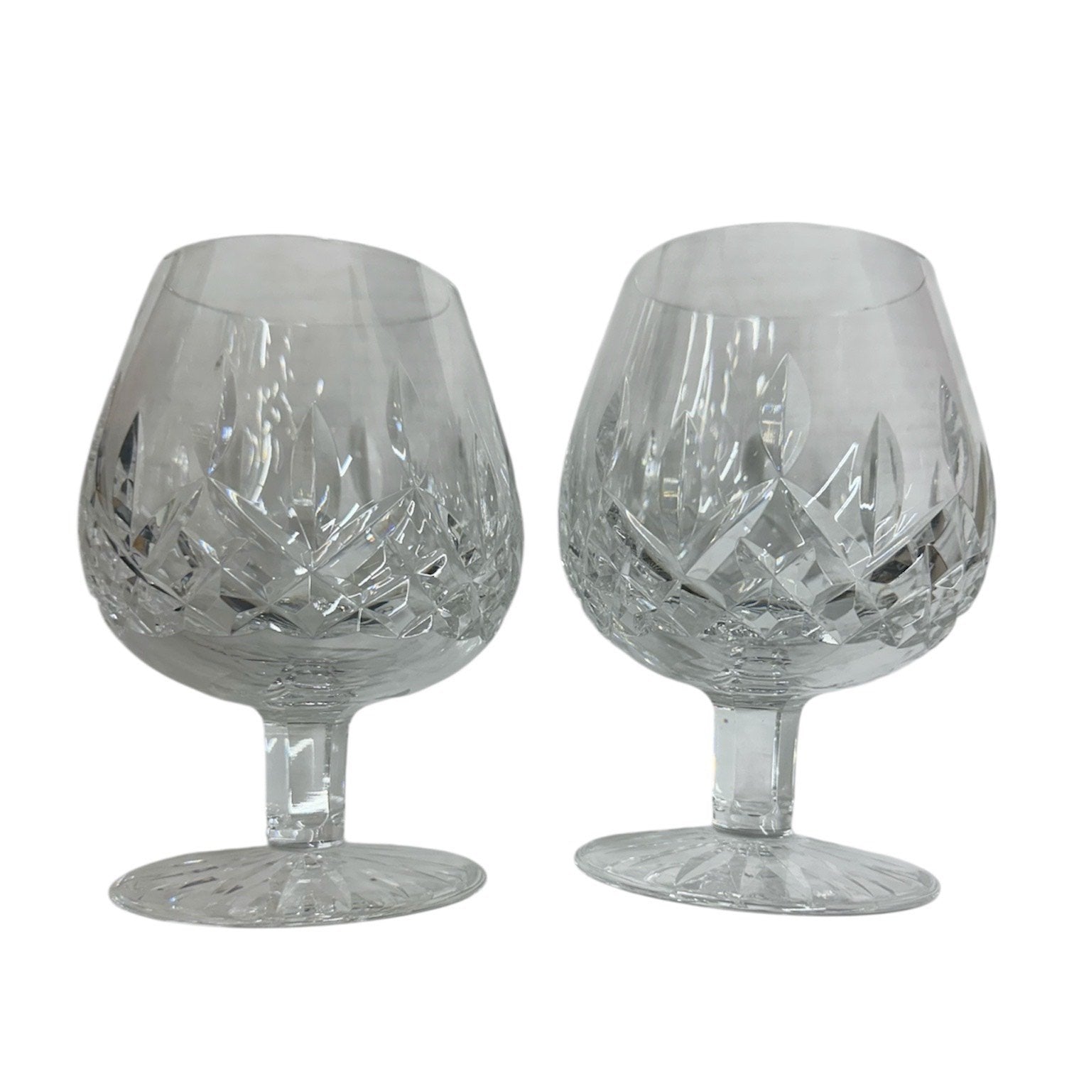 Waterford Crystal Lismore Set of 2 Brandy Snifter Glasses