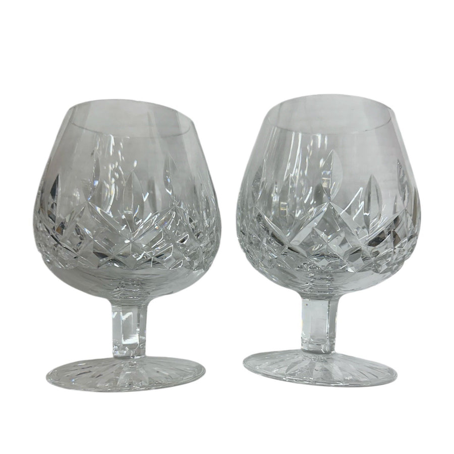 Waterford Crystal Lismore Set of 2 Brandy Snifter Glasses