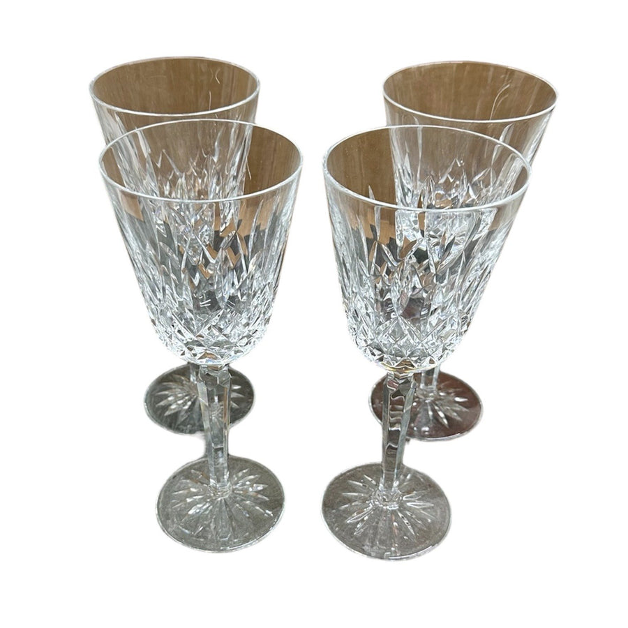Waterford Crystal Lismore Set of 4 Tall Glass Water Goblets
