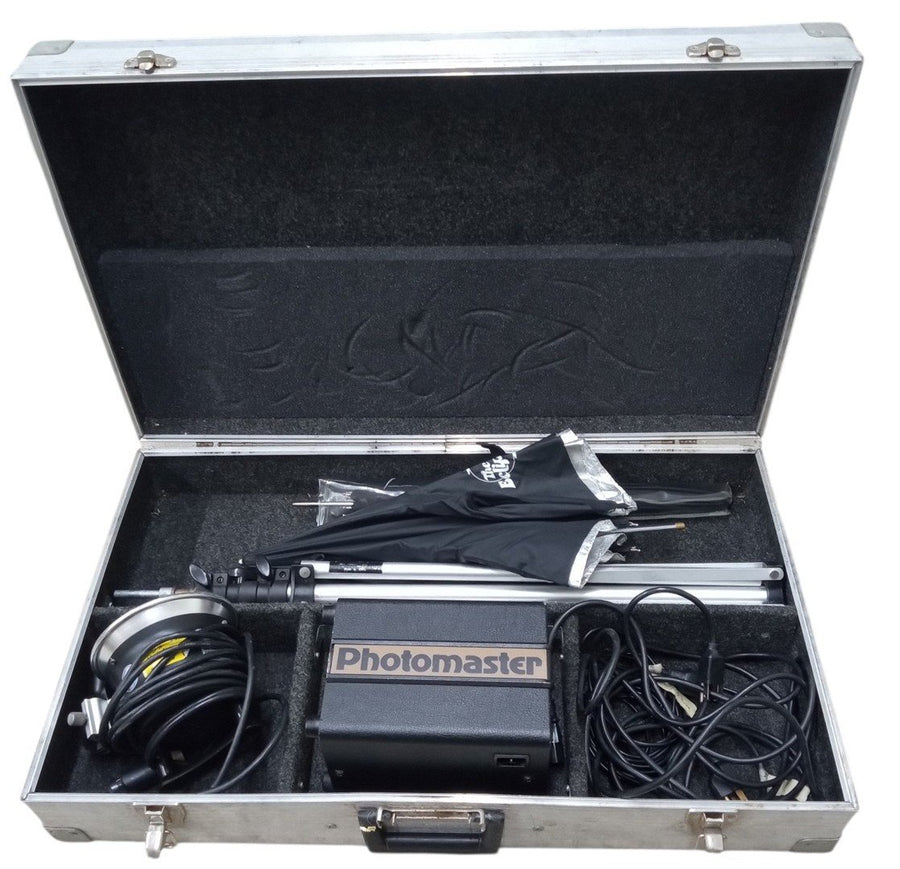 Photomaster Studio Lighting Kit W/Case Photography Vintage Retro Collectible