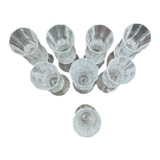 Cristal D'Arque Longchamp Set of 8 Fluted Champagne Glasses