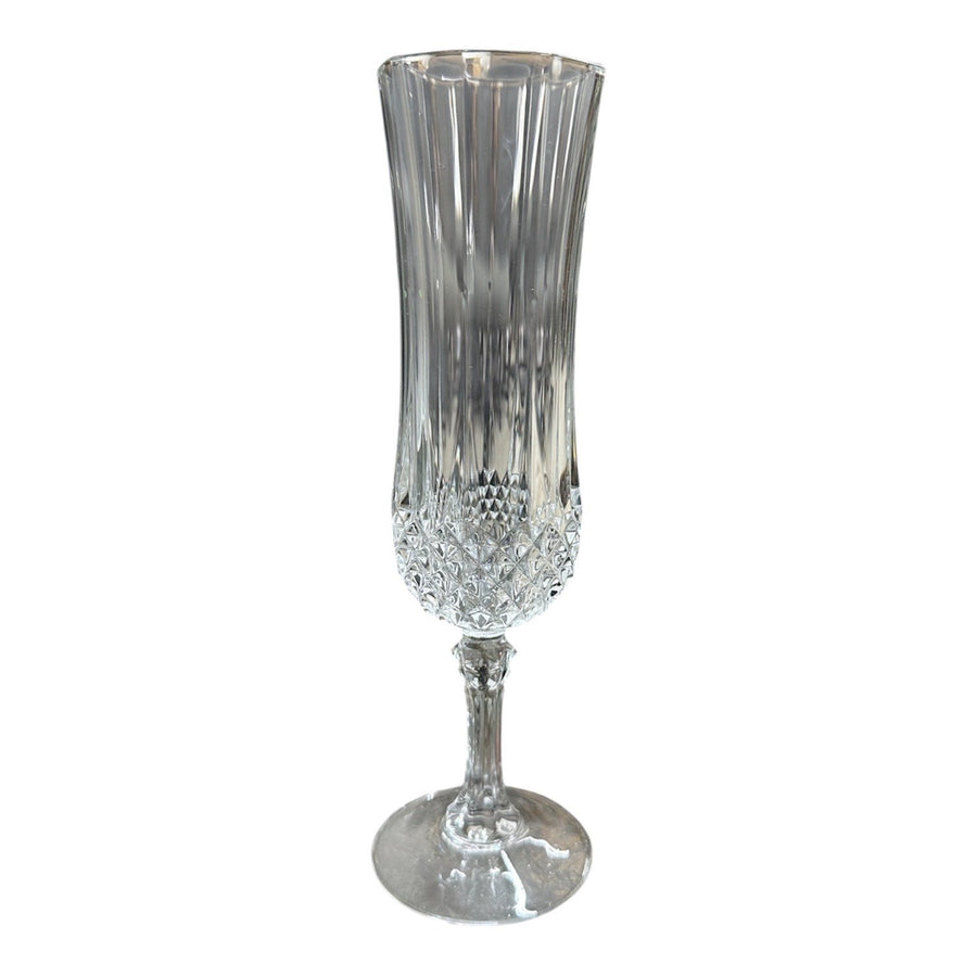 Cristal D'Arque Longchamp Set of 8 Fluted Champagne Glasses