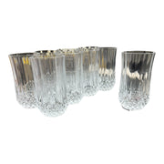 Cristal D'Arque Longchamp Set of 9 Durand Water Tumbler Glasses