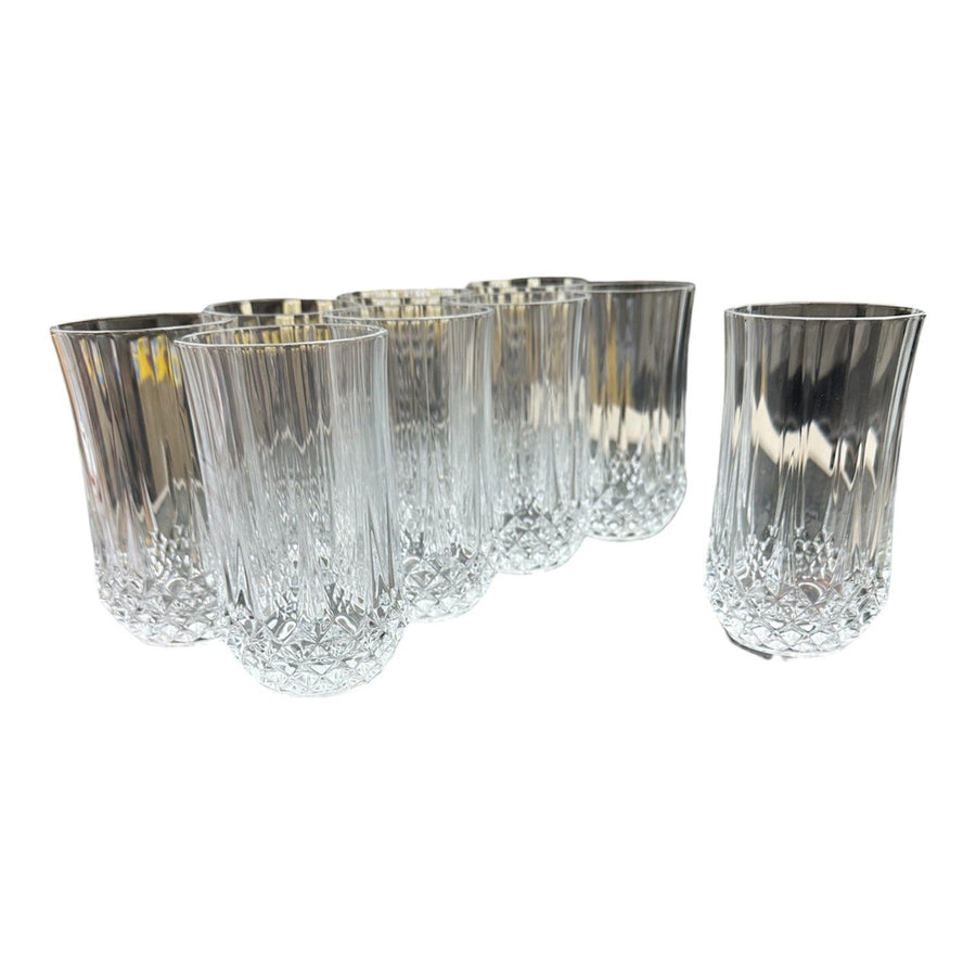Cristal D'Arque Longchamp Set of 9 Durand Water Tumbler Glasses