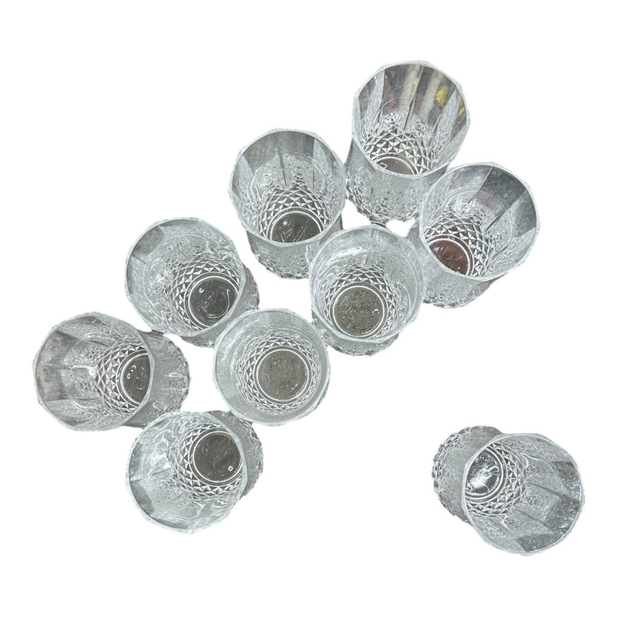 Cristal D'Arque Longchamp Set of 9 Durand Water Tumbler Glasses