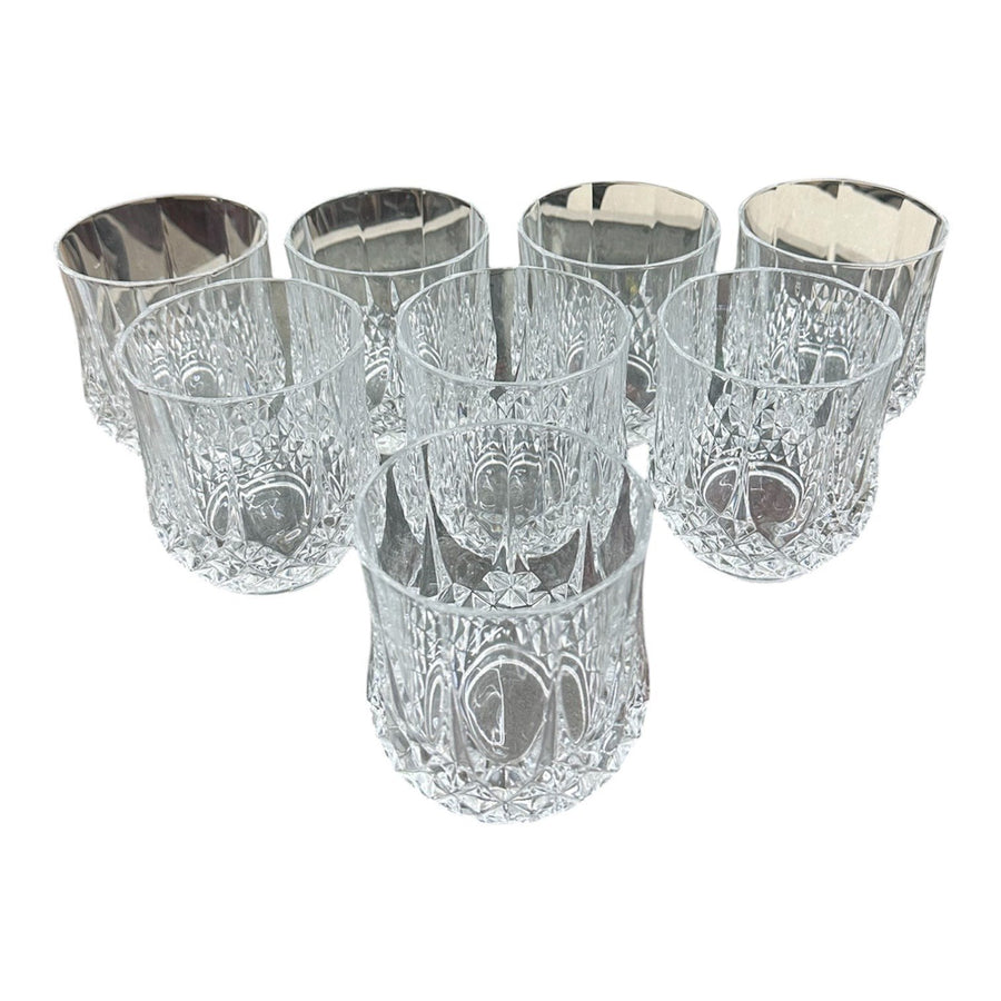 Cristal D'Arque Longchamp Set of 8 Double Old Fashioned Whiskey Glasses