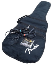 Fender Guitar Carrying Case W/Cords & Strings Collectible Music Equipment