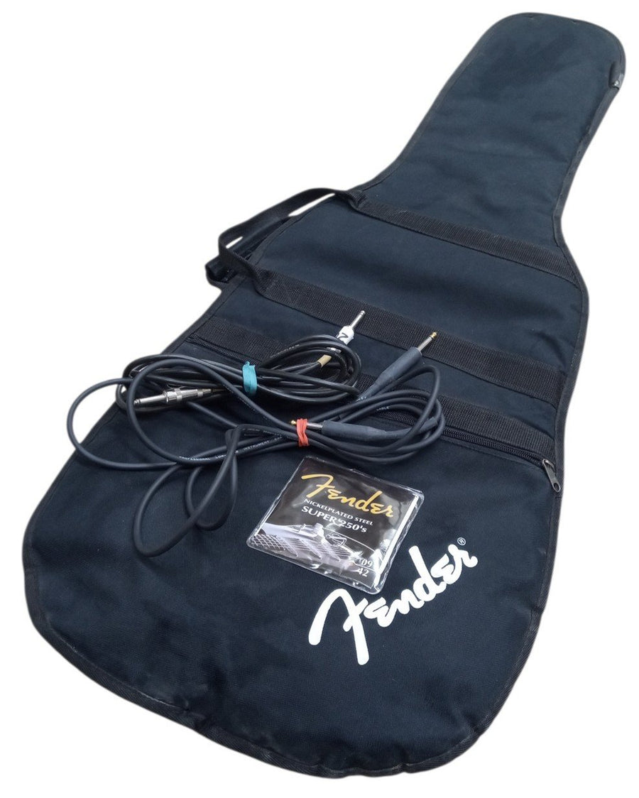 Fender Guitar Carrying Case W/Cords & Strings Collectible Music Equipment