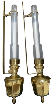 Kosmos Brenner Brass Wall Sconce Candleholders Antique Collectible Decorative