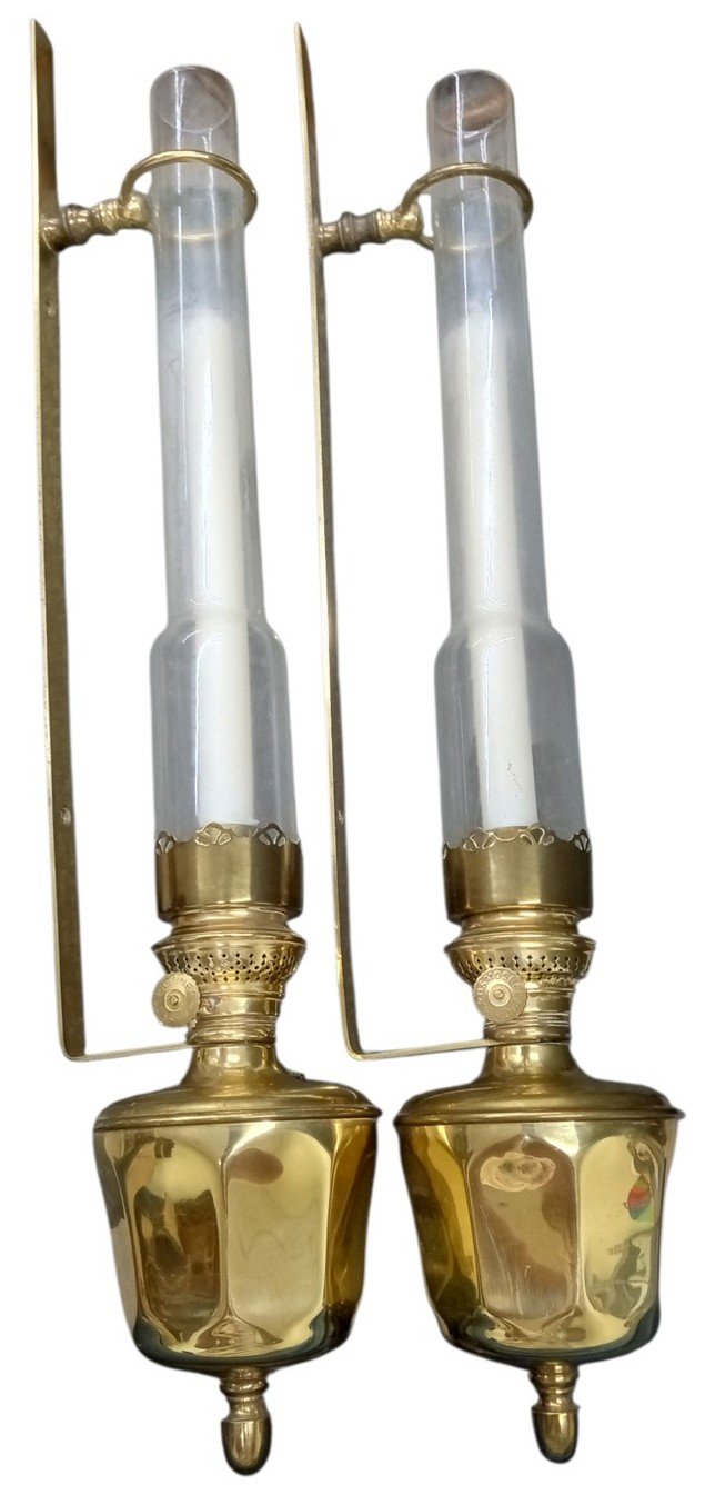 Kosmos Brenner Brass Wall Sconce Candleholders Antique Collectible Decorative