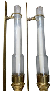 Kosmos Brenner Brass Wall Sconce Candleholders Antique Collectible Decorative