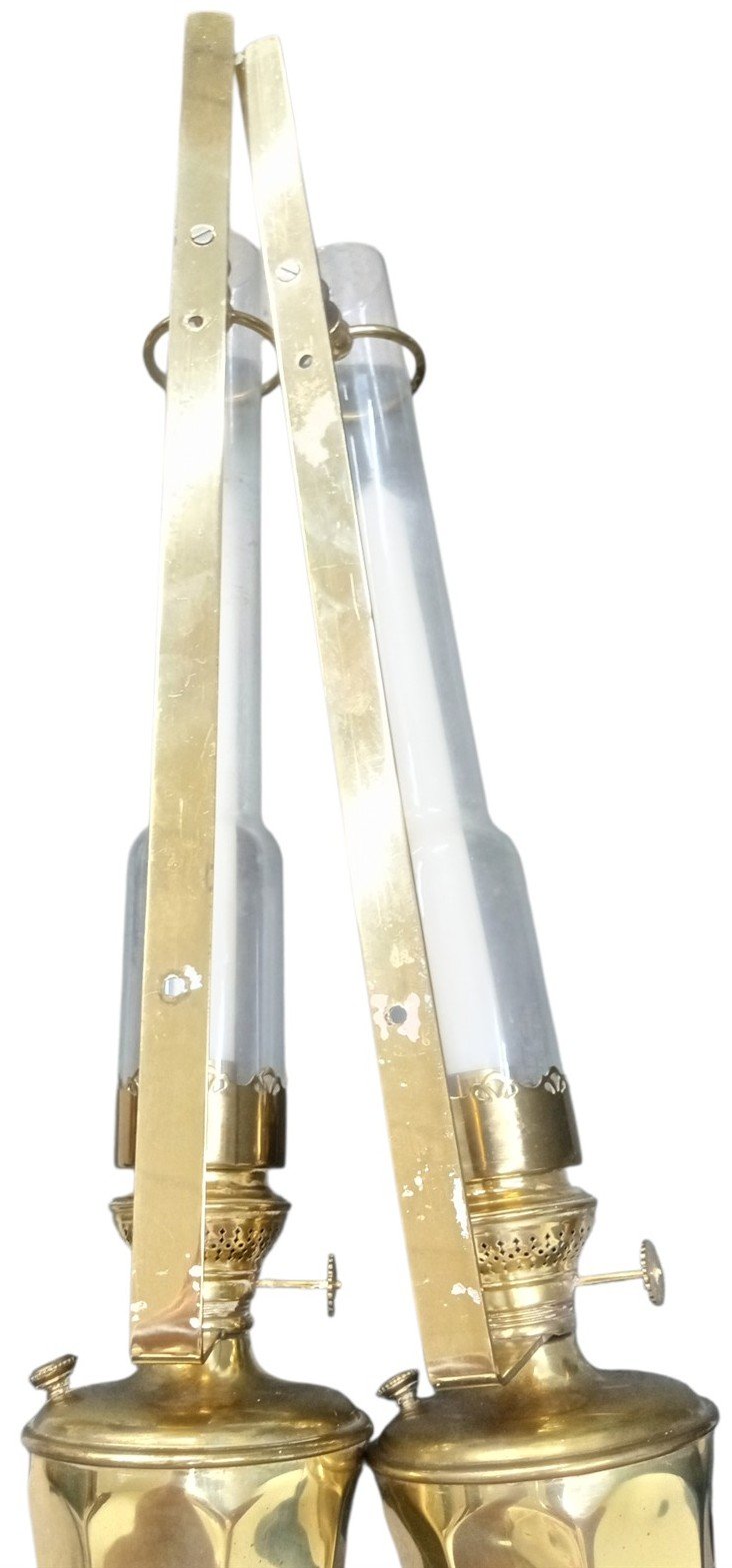 Kosmos Brenner Brass Wall Sconce Candleholders Antique Collectible Decorative