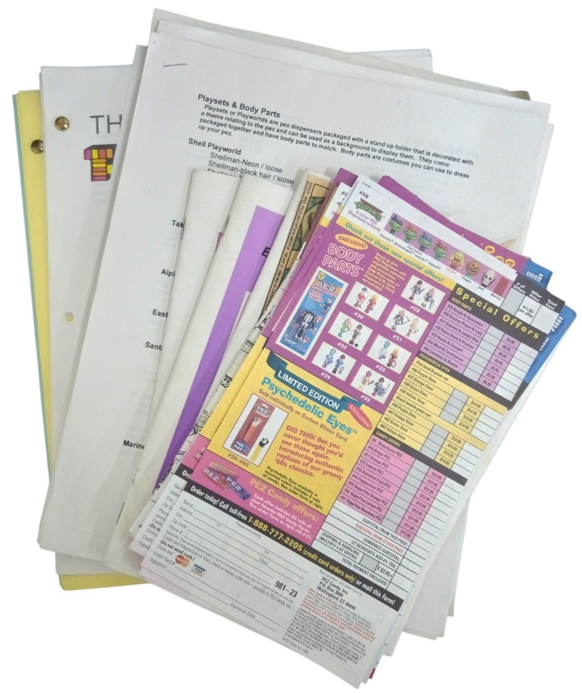 PEZ Memorabilia Lot 1990s Retro Collectible Nostalgic Advertising Price Guides