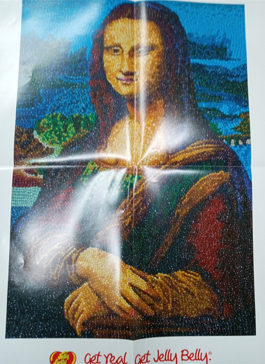 Jelly Belly Jelly Bean Mona Lisa Decorative Art Print Poster Unique 18"x24"
