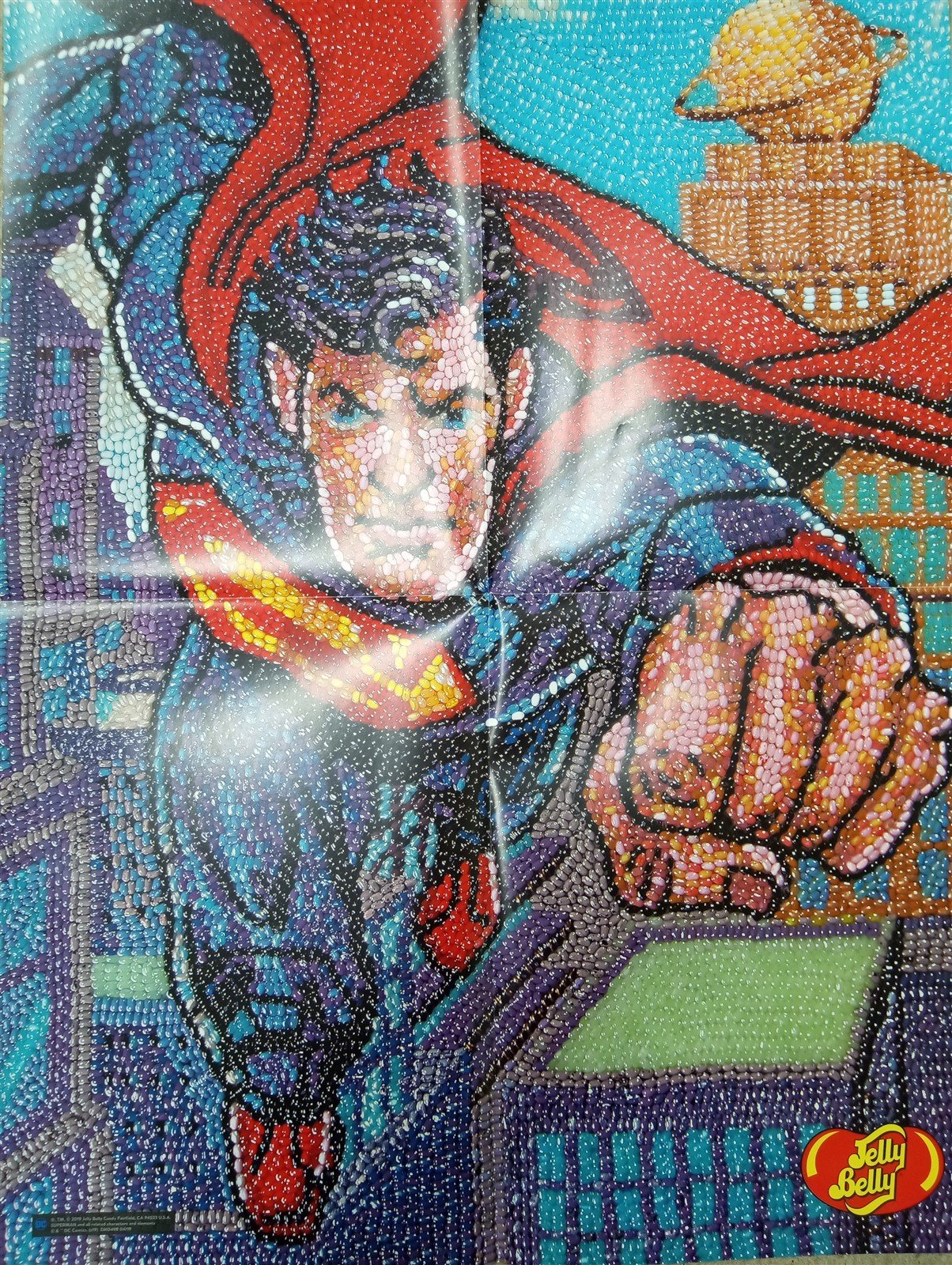 Jelly Belly 2019 DC Comics Superman Poster 18"x24" Decorative Unique