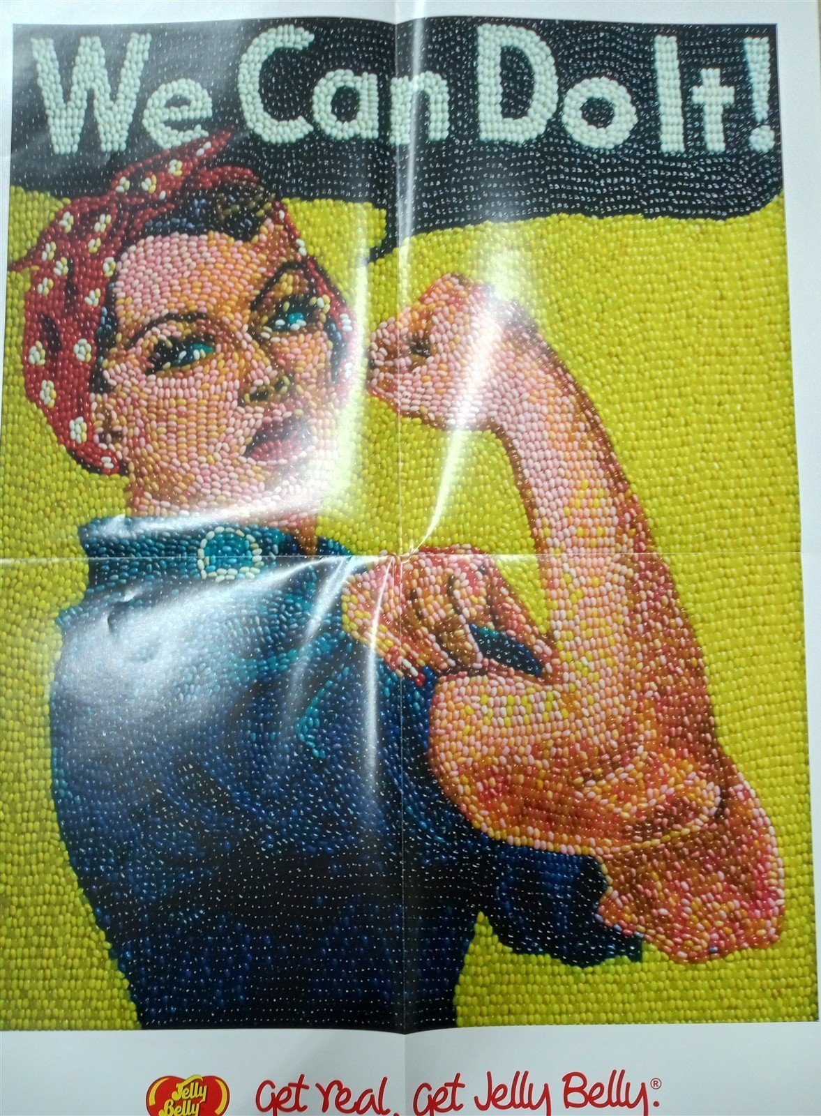 Jelly Belly Rosie The Riveter Poster 18"x24" Decorative Collectible Gift Idea