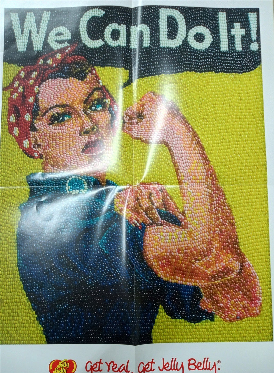 Jelly Belly Rosie The Riveter Poster 18"x24" Decorative Collectible Gift Idea